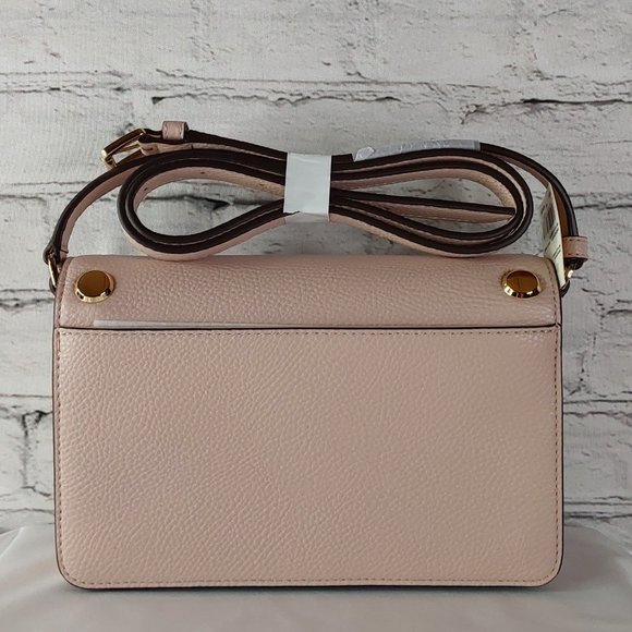 'MICHAEL KORS' 'HOLLY' LEATHER STUDDED CROSSBODY BAG & 'MK' DUST BAG SET - Picture 3 of 16